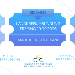 Teilnahmeticket "Landkreisumrundung Freising 2026"