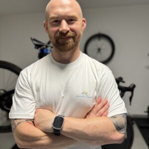 Herren T-Shirt, weiß und farbig bedruckt