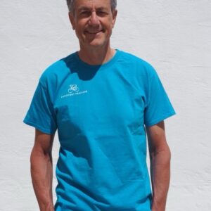 Herren T-Shirt, azurblau
